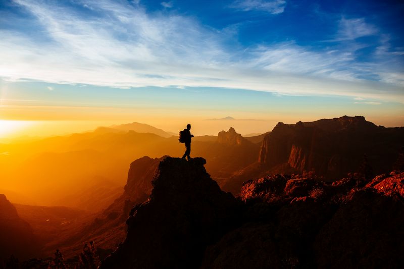 Atardecer en la cumbre